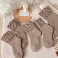 thumbnail image 7 of OYXSER 5 Pairs Womens Solid Mid Calf Socks, Elastic Cuff Warm Soft Fit Suitable for All-Day Wear, 7 of 7