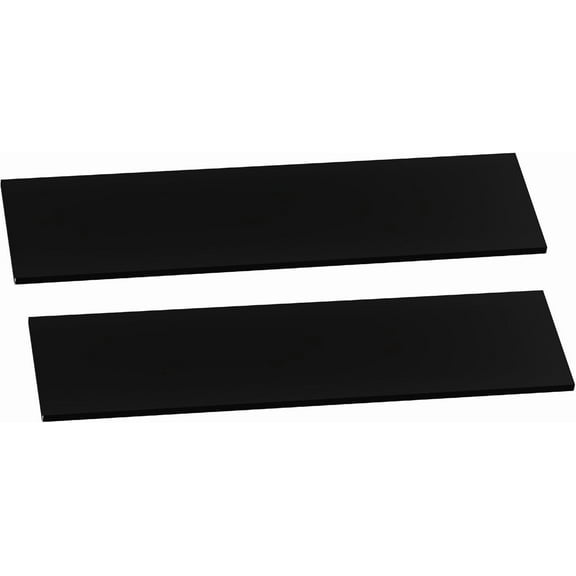 47 Cuft Outdoor Storage Shed Shelf, Outdoor Storage Cabinet Metal Shelves for 4.5x2.8 Ft Shed, Vertical Resin Storage Shed Accessories, Black