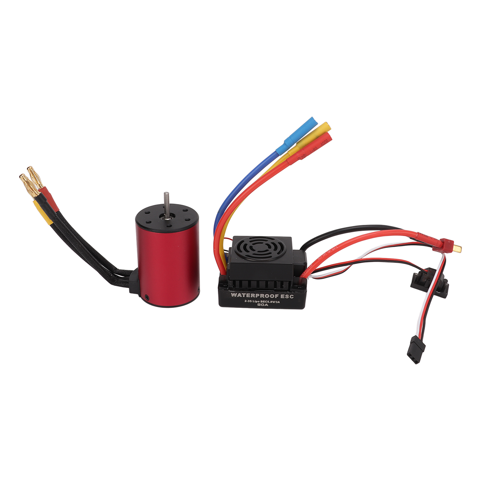Brushless Motor and ESC for 1/10 RC Car Waterproof Low Voltage