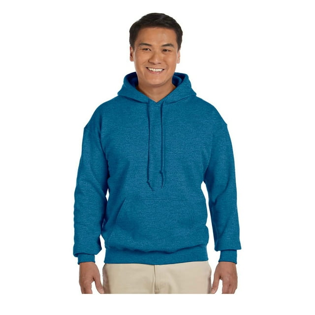 Gildan Men's Rib Knit Pouch Pocket Hooded Sweatshirt, Style G18500