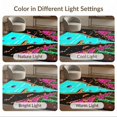 thumbnail image 7 of ODIKA Alfombra Motif Scatter Arcade Gamer Glowing Gamepad Border Cracked for Dining Room, Basement, Large Office, Non-Slip Chair-Friendly, 7 of 7