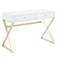 thumbnail image 7 of BELLEZE Vanity Table, Home Office Computer Desk - Ellena (White), 7 of 7