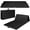 Black, variant on Costway Folding 2'' Thick Gymnastics Mat 4' x 8' Black Exercise Mat with Velcro Strips