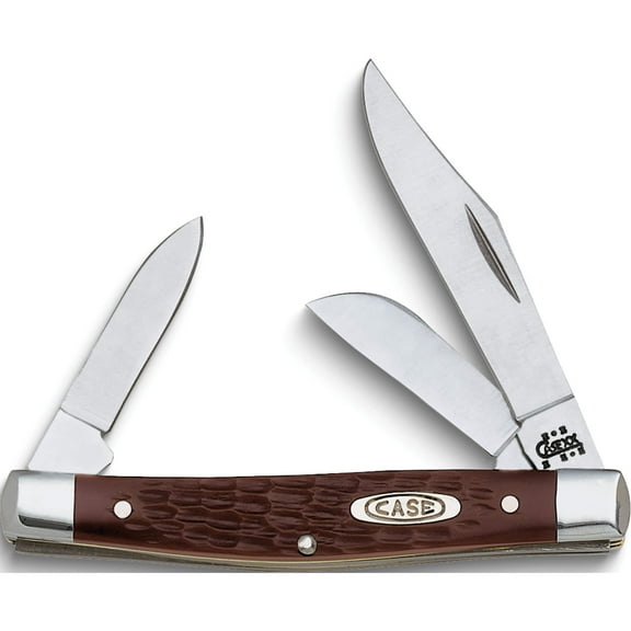 Fashion Case Synthetic Brown Medium Stockman Pocket Knife (4.5 X 1.63) Made In United States gm536