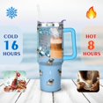 thumbnail image 4 of Paw Print Dog Lovers Tumbler 40oz - Vacuum Insulated Coffee Cup with Handle & Straw- Cute Gift for Female Dog Owners, 4 of 7