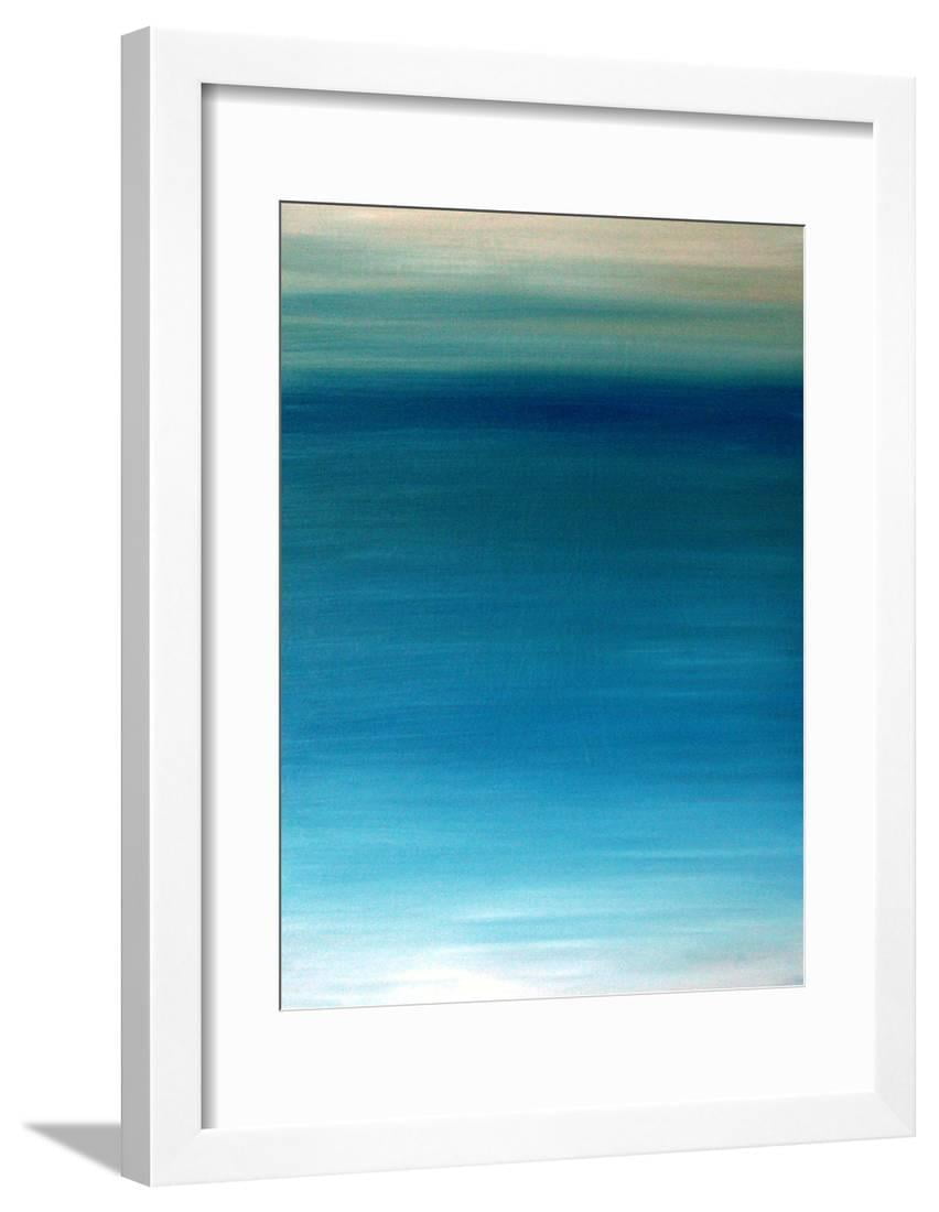 Ocean blue Framed Print Wall Art by Kenny Primmer Sold by