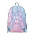 thumbnail image 3 of Unisex Boho Chic Backpack, Bohemian Print Zipper Bag with Front Pocket, Durable Lightweight Rucksack for School University Work Commute, Excellent Gift, 3 of 5