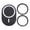 Black, variant on Tibvox Universal 17mm Ball Socket Magnetic Phone Mount Base for Vehicle Dashboards Vent