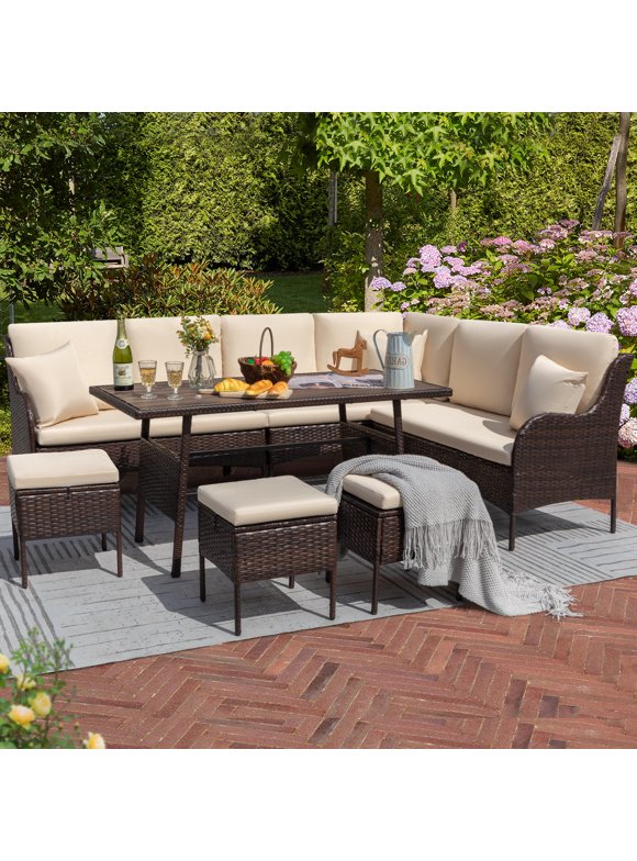 7 Piece Patio Dining Set in Patio Dining Sets