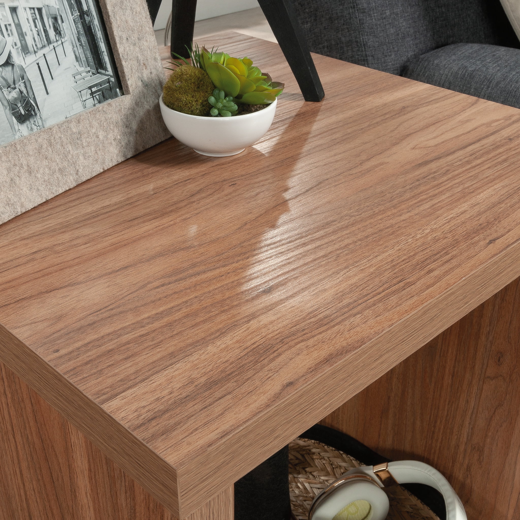 Mainstays Westley End Table, Warm Walnut Finish