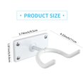 thumbnail image 6 of BiJun Ironing Board Wall Mount, Ironing Board Hanger, Ironing Board Holder Wall Rack, Iron Board Organizer, for Laundry Rooms (White), 6 of 6