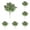 B, variant on Artificial Shrubs Plastic Plants Fake Bushes Leaves Faux Turtle Leaf Fake Monstera Tropical Large Tree Leaves Outdoor Artificial Plants for Home Garden Verandah Office Table Centerpieces Decor