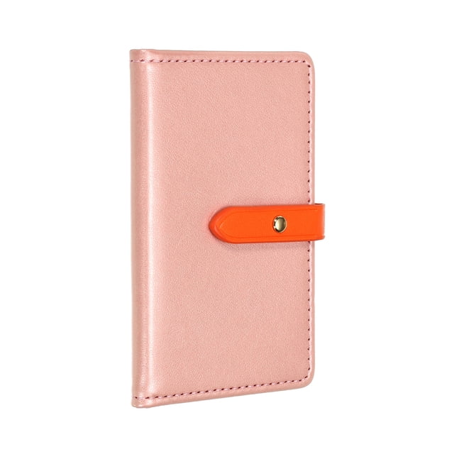 Adhesivo Teléfono Cartera PU Adhesivo Tarjetero Creativo Elástico Almacenamiento para Inteligente Teléfonos o Estuches Rose Oro Unique Bargains fundas para celular