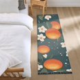 thumbnail image 3 of Yayeee Runner Rug for Bedroom 2'x6' Machine Washable Hallway Non Slip Mat, Blue Floral Oranges, 3 of 8