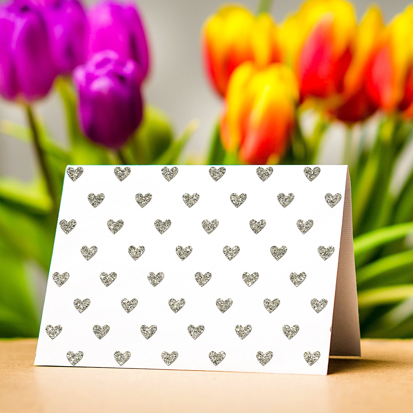 Recollections Glitter Heart Cardstock Paper, 12" x 12", 24 Pack