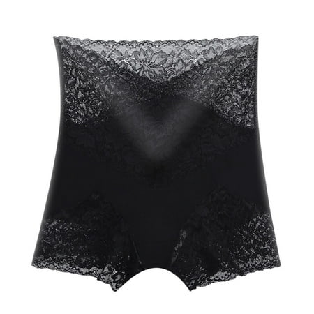 

Panties for Women Womens Lace High Waist Pants Abdominal Hip Lifting Underpants Womens Large Size Seamless Leggings Polyester Simple Long Sleeve Shirts for Women Black