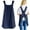 Navy, variant on Cooking Apron, Cross Back X-Shaped Japanese Style Pinafore Dress for Women Men with Pockets Cute for Baking Kitchen, Daily Chores