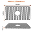 thumbnail image 2 of Sink Protector Mat, iMounTEK Kitchen Sink Mat for Stainless Steel/Ceramic Sink, Protectors for Bottom of Kitchen Sink, 12.87x24.68 inches, 2 of 10