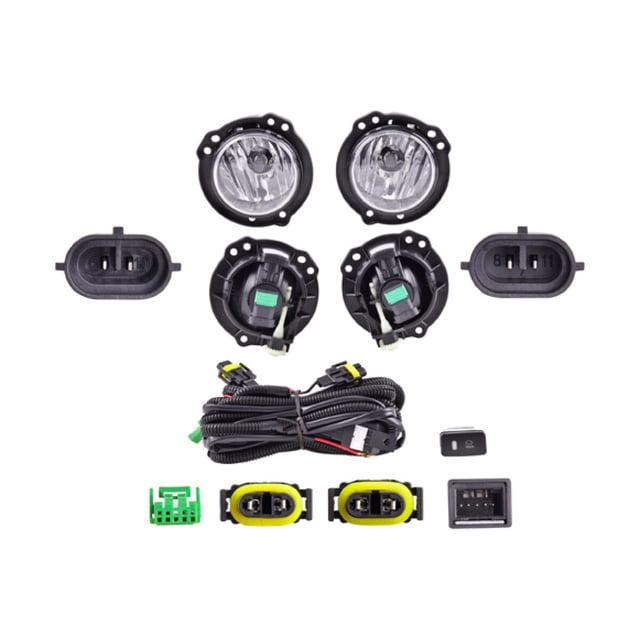 Set Faros Niebla Avanza 2012 A 2015 Toyota C/Rejilla Negra C/Cables Genérica .