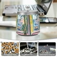 thumbnail image 6 of Yayeee Ashtray with Lid for Cigarette Smokeless Stainless Steel Home Ash Holder, Ocean Boat, 6 of 7