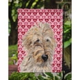 thumbnail image 3 of Carolines Treasures SC9715GF Golden Doodle 2 Hearts and Love Flag Garden Size Small multicolor, 3 of 3