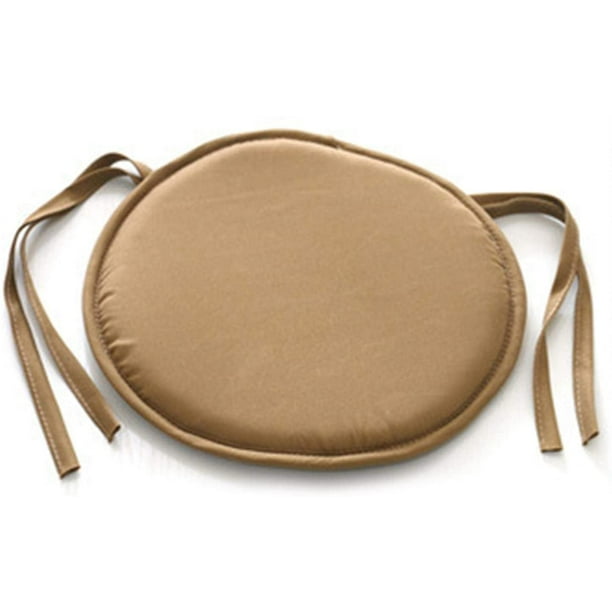 Round Seat Cushion, Home Chair Cushion with Ties, Dining Removable Cover for Indoor Outdoor