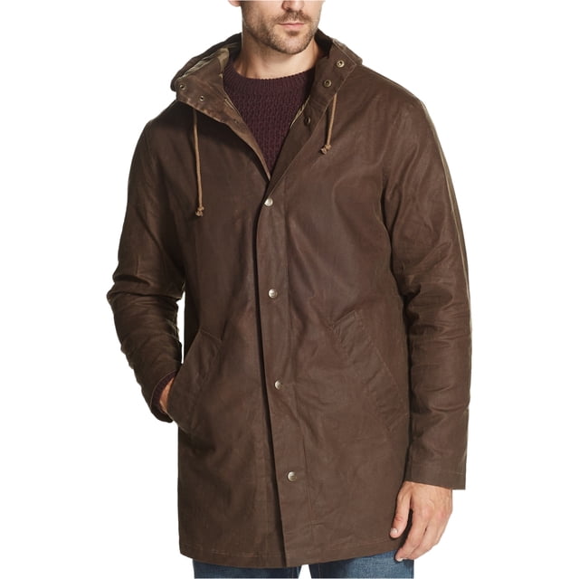 Weatherproof Imperméable en Cire pour Hommes, Marron, Petit