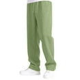 thumbnail image 5 of Cethrio Boys Sweatpants, Drawstring Warm Open Bottom Relaxed Fit Athletic Pants Green Size 8, 5 of 5