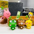 thumbnail image 5 of Cute Boy Girl Animal Keychains Sprouting on Head Cartoon Animal Bag Pendant Car Key Pendant Kawaii Backpack Charms Cartoon, 5 of 5