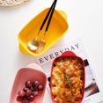thumbnail image 3 of Restaurant Double Handles Baking Bowl Rice Food Bowl Kitchen Ceramic Baking Bowl, 3 of 9
