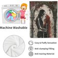 thumbnail image 4 of Gothic Romance Skull Lovers Blanket,Red Rose Skeleton Throw Blankets,Gifts for Women Men, Lightweight Soft Fleece Cozy,for Sofa Couch Bed Room Travel,Festival Halloween Goth Decor,40x50in, 4 of 8