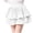 White, variant on Fesfesfes Girls Tiered Ruffle Skirt Elastic Waist Princess Style High Waist Mini Skirt, Cute Summer Casual Outfit for Kids Ages 4-14 Years