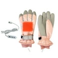 thumbnail image 6 of Homenesgenics Winter Gloves for Women USB Winter Men Women Fashion Heating 3rd Gear Temperature Regulation Windproof Outdoor Bike Ride Warm Gloves, 6 of 9
