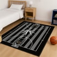 thumbnail image 3 of Basketball Rug Non-Slip 5x7 ft,Basketball Court Design for Bedroom Game Room Decor, 3 of 8