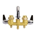thumbnail image 6 of Design House Ashland Laundry Tub 2-Handle Faucet for Utiliy Room, Rough Brass and Chrome, 6 of 14