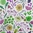 thumbnail image 1 of oneOone Georgette Viscose Greenish Beige Fabric Leaves & Clover Craft Projects Decor Fabric Printed By The Yard 42 Inch Wide, 1 of 6