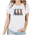 thumbnail image 1 of Mujeres Manga Corta de Verano Tops Día de San Valentín Impreso Cuello Redondo, Camisa de Moda Casual Blusa, 1 of 6