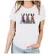 thumbnail image 1 of Mujeres Manga Corta de Verano Tops Día de San Valentín Impreso Cuello Redondo, Camisa de Moda Casual Blusa, 1 of 6