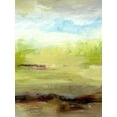 thumbnail image 2 of King 15x18 White Modern Wood Framed Museum Art Print Titled - Grass Plains II, 2 of 4