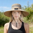 thumbnail image 6 of Solar USB Fan Bucket Hat, Summer Solar USB Dual Charging Fisherman Fan Hat, Men’s Strong Wind Portable Cooling Hat, Sun Hat for Outdoor Fishing Camping Hiking and Travel, 6 of 8