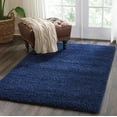 thumbnail image 2 of Nourison Malibu Shag Solid Shag Navy 3'11" x 5'11" Area Rug, (4' x 6'), 2 of 8