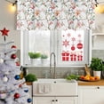 thumbnail image 5 of Pink Green Botanical Curtain Valances for Windows, Kitchen Valance Window Treatments Panel 2 Pack, Summer Watercolor Branch Flower Rod Pocket Short Curtains for Bathroom Bedroom 42 x 18 Inch, 5 of 8