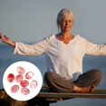 thumbnail image 4 of Ellipsoidal Uncompressed Rose Quartz Thumb Stone (35x45x10mm) - Worry, Relaxation & Massage Stone, Natural Gemstone, 4 of 5