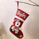 thumbnail image 3 of 2023 Medias navideñas personalizadas con nombre, Medias navideñas con cuadros rojos Almacenamiento de regalos personalizado Adornos navideños, 3 of 4