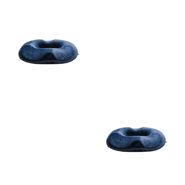 Yuarrent Cojín de asiento para mujer embarazada, soporte para coxis, cómodo cojín de asiento postoperatorio reclinable Terciopelo de cristal azul marino estilo de mujer 2Conjunto