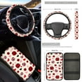 thumbnail image 3 of Jeiento Ladybug Automotive Seat Covers & Accessories Full Set of 17 Includes Front & Back Seat Cover Love Heart Car Floor Mat Seat Belt Cover Pads Steering Wheel Cover Universal Fit, 3 of 8