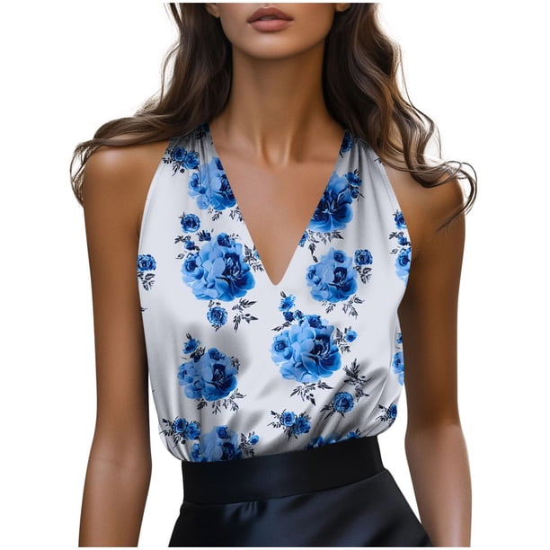 Camisola con Cuello en V Profundo de Satén con Correas Delicadas, Tanque de Capa Elegante para Vestir de Noche Y Estilo Diario