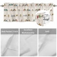 thumbnail image 2 of Kitchen Valances for Window, Vintage Birds Sparrows on Lines Light Filtering Rod Pocket Valance Curtain, Retro Farm Birds &nbsp;Short Curtains Window Topper for Bedroom Bathroom Living Room 54x18in, 2 of 9