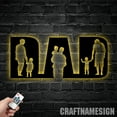 thumbnail image 4 of Craftnamesign Custom Father Son Metal Wall Art, Custom Father Name Sign, 4 of 5