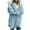 Sky Blue, variant on MaFYtyTPR Fuzzy Fleece Jacket for Women Women's Oversized Open Front Hooded Draped Pockets Cardigan Coats Blue L